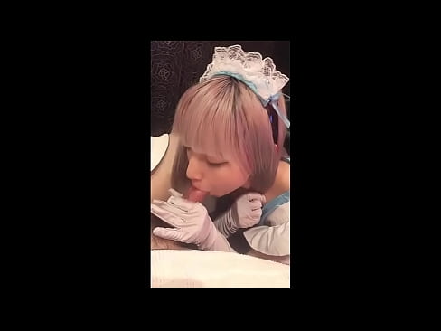 ❤️ Japanese Idol [mayuka], kostum pelayan Prancis, bagian 1, blowjob dan brengsek dengan lotion ☑ Hanya porno pada kami